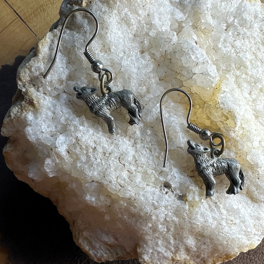 Wolf Earrings